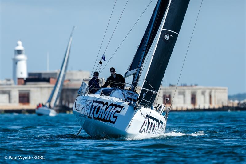 Sun Fast 3300 Atomic, co-skippered by Gareth Edmondson & Hugh Brayshaw in the RORC De Guingand Bowl photo copyright Paul Wyeth / RORC taken at Royal Ocean Racing Club and featuring the IRC class
