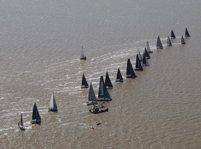 Start of the 2022 North Sea Race photo copyright Richard Matthews taken at Royal Ocean Racing Club and featuring the IRC class