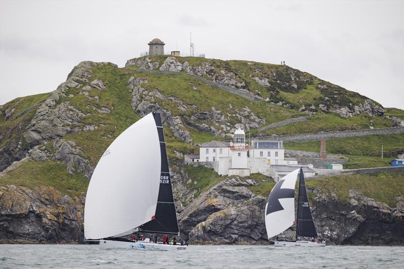 InoXXX skippered by James Neville at the start of the SSE Renewables Round Ireland Race photo copyright David Branigan / Oceansport  taken at Wicklow Sailing Club and featuring the IRC class