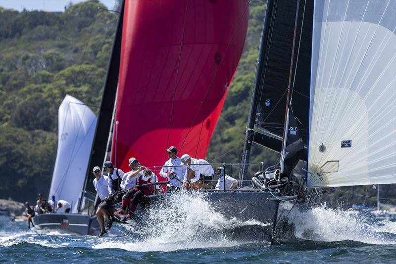 Condor (Super 40s) puts the foot down to stay ahead at the Nautilus Marine Insurance Sydney Harbour Regatta photo copyright Andrea Francolini / MHYC taken at Middle Harbour Yacht Club and featuring the IRC class