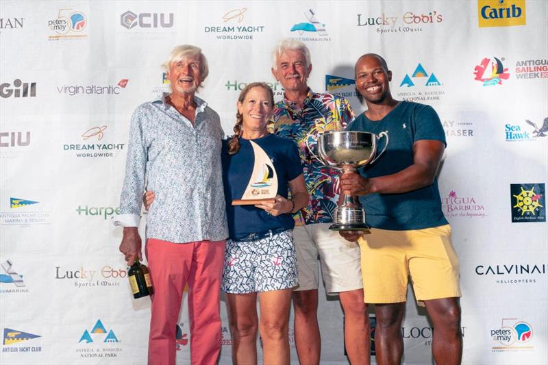 Geoffrey Pidduck's Dehler 34 Hightide (ANT) win Club Class 2 - Antigua Sailing Week photo copyright Visual Echo taken at Antigua Yacht Club and featuring the IRC class