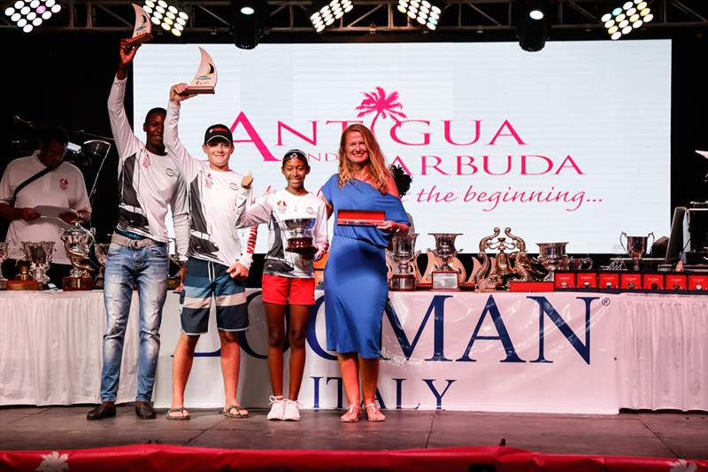 Emily Gaillard, Shannoy Malone and Alistair Knoblauch were victorious in the RS Elite Class on Outdoor World Yamaha (ANT) - Antigua Sailing Week photo copyright Paul Wyeth / pwpictures.com taken at Antigua Yacht Club and featuring the IRC class