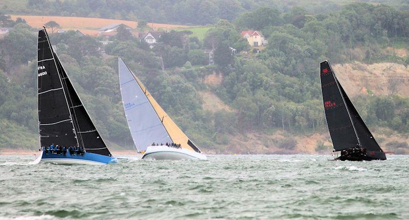 The 2023 Round the Island Race fleet pass through the Hurst narrows photo copyright Sam Jardine taken at Island Sailing Club, Cowes and featuring the IRC class