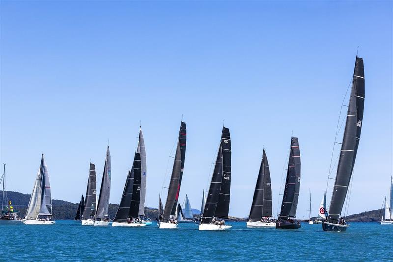 IRC Division 1 gets off the start line - 2023 Airlie Beach Race Week photo copyright Andrea Francolini taken at Whitsunday Sailing Club and featuring the IRC class