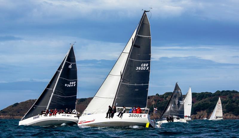 Jai Ho and Killing Time during the 2022 Jersey Regatta photo copyright Simon Ropert taken at Royal Channel Islands Yacht Club and featuring the IRC class