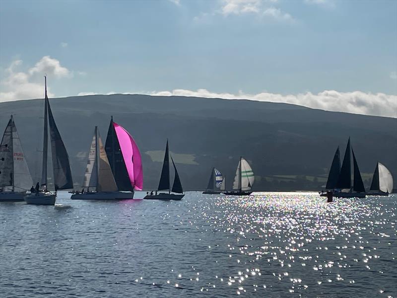 Scottish Two Handed Race 2023 start photo copyright Carolyn Elder taken at Fairlie Yacht Club and featuring the IRC class