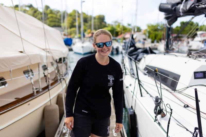Maggie Adamson: Co-Skipper, lifeboat crew member, avid sailor, talented musician - now has a transatlantic crossing to add to her accolades  photo copyright Arthur Daniel / RORC taken at Royal Ocean Racing Club and featuring the IRC class