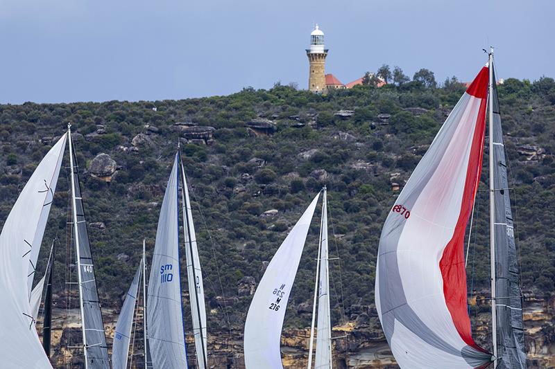 A picture tells a thousand words - post start - 2024 Pittwater to Coffs Yacht Race photo copyright Andrea Francolini taken at Royal Prince Alfred Yacht Club and featuring the IRC class