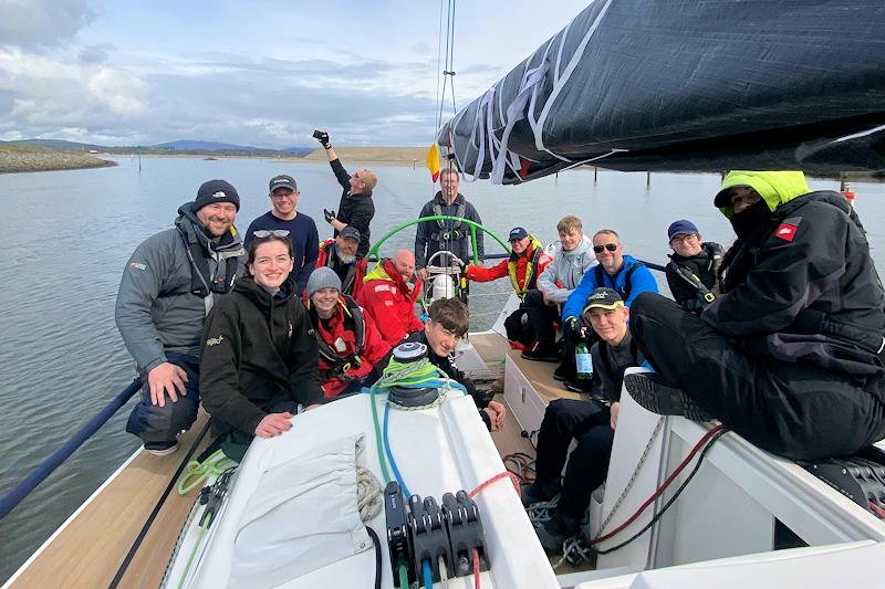 The crew of Mojito enjoying their first sailing weekend of the year - Pwllheli Easter Racing photo copyright Mojito taken at Pwllheli Sailing Club and featuring the IRC class