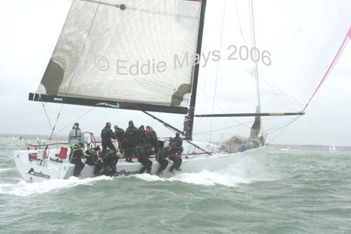 Panthera passing precipitously photo copyright Eddie Mays taken at Royal Southern Yacht Club and featuring the IRM class