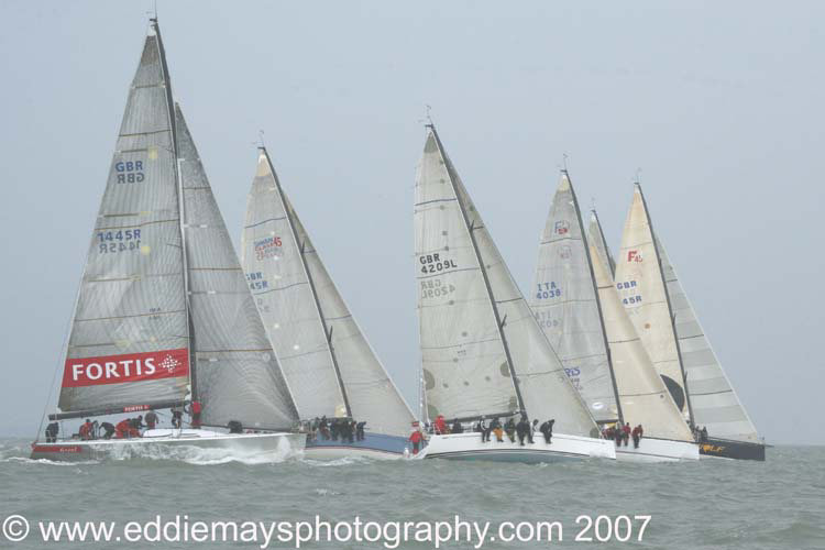 Big winds for the IRM fleet in the Raymarine Warsash Big Boat Series photo copyright Eddie Mays taken at Warsash Sailing Club and featuring the IRM class