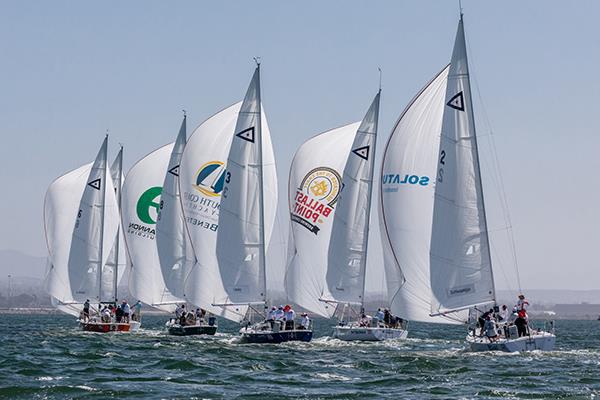2017 International Masters Regatta day 2 photo copyright Cynthia Sinclair taken at San Diego Yacht Club and featuring the J105 class