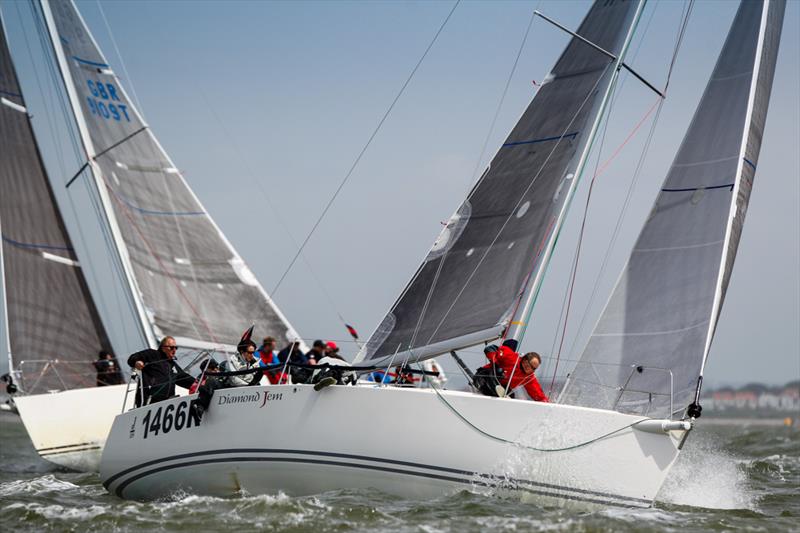 Diamond Jem on day 1 of the Vice Admiral's Cup photo copyright RORC / Paul Wyeth taken at Royal Ocean Racing Club and featuring the J109 class
