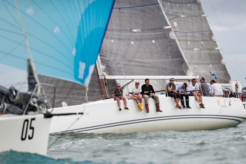 Simon Perry's J/109 Jiraffe, winner of IRC 2 at the Royal Southern Joseph Perrier July Regatta photo copyright Paul Wyeth / www.pwpictures.com taken at Royal Southern Yacht Club and featuring the J109 class