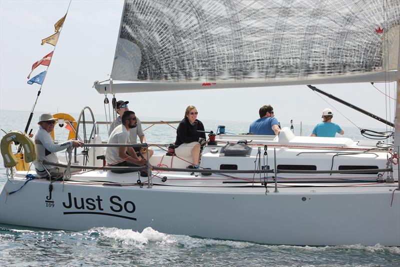 Just So wins Class 4 at The Portal Company JOG Week 2018 photo copyright JOG & The Portal Company taken at Royal Dart Yacht Club and featuring the J109 class