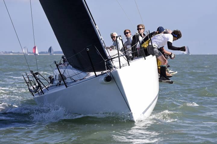Tony and Sally Mack's McFly win the J111 Nationals at the AVEVA September Regatta photo copyright Rick Tomlinson / www.rick-tomlinson.com taken at Royal Southern Yacht Club and featuring the J111 class