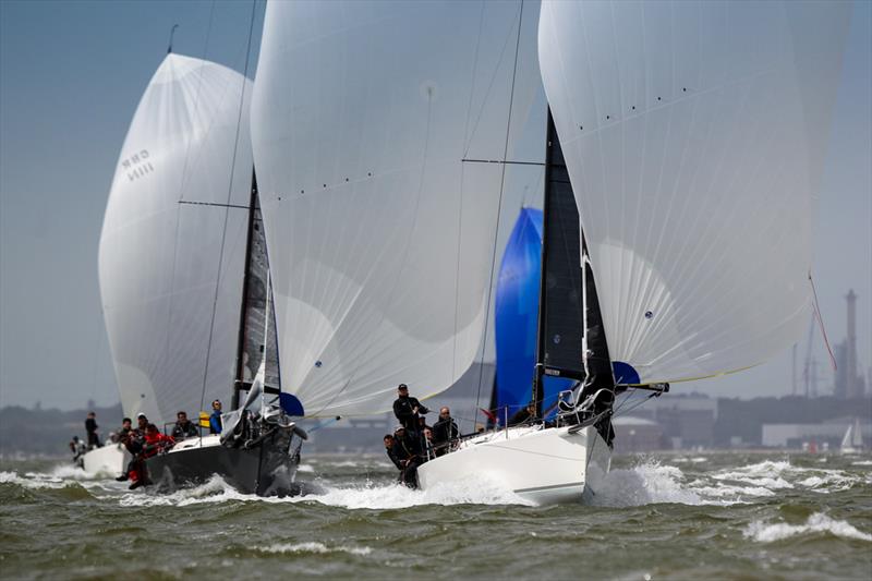 Black Dog on day 1 of the Vice Admiral's Cup - photo © RORC / Paul Wyeth