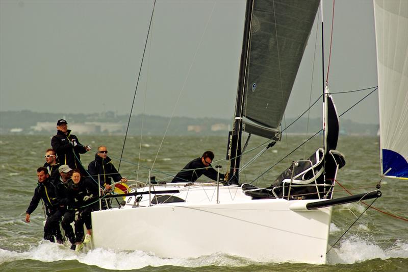 Stuart Sawyer's J/111 Black Dog at the Vice Admiral's Cup photo copyright RORC / Louay Habib taken at Royal Ocean Racing Club and featuring the J111 class