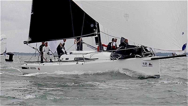 Martin Dent's J/111 JElvis on day 1 of the J/111 Garmin World Championship photo copyright Louay Habib taken at  and featuring the J111 class