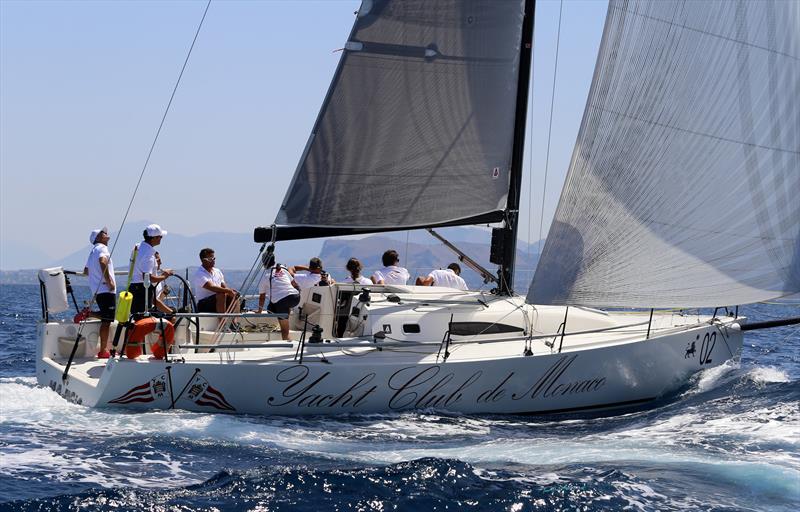 The J111 Yacht Club de Monaco skippered by Jacopo Carrain from the YCM with three young sailors from the Sports Section on arrival during the 12th Palermo-Montecarlo race photo copyright Andrea Carloni taken at Yacht Club de Monaco and featuring the J111 class