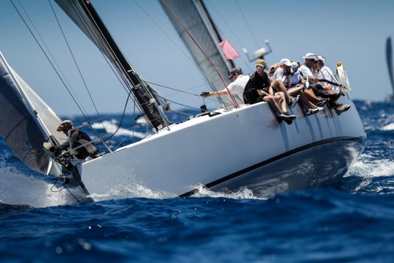 Nigel Passmore's J/133, Apollo 7 won the first race of the regatta in CSA 2 on day 1 at Antigua Sailing Week - photo © Paul Wyeth / www.pwpictures.com