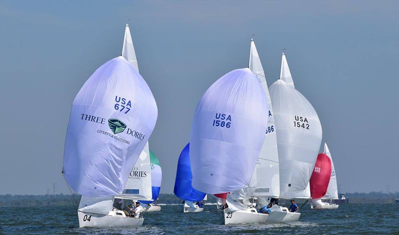 J/22 North Americans at Houston day 2 photo copyright Christopher Howell taken at Houston Yacht Club and featuring the J/22 class