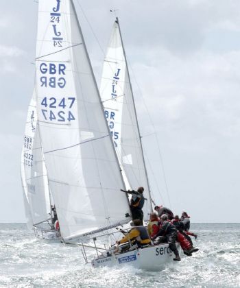 J/24 nationals racing in Plymouth