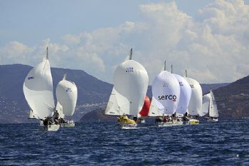 J/24 Europeans day 1 at Souda Bay, Crete
