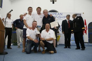 The British Inmarsat team finish third at the J/24 Europeans in Crete