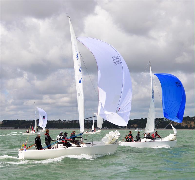 UK J/24 National Championships at the International Paints Poole Regatta photo copyright Tony Howe taken at Parkstone Yacht Club and featuring the J/24 class