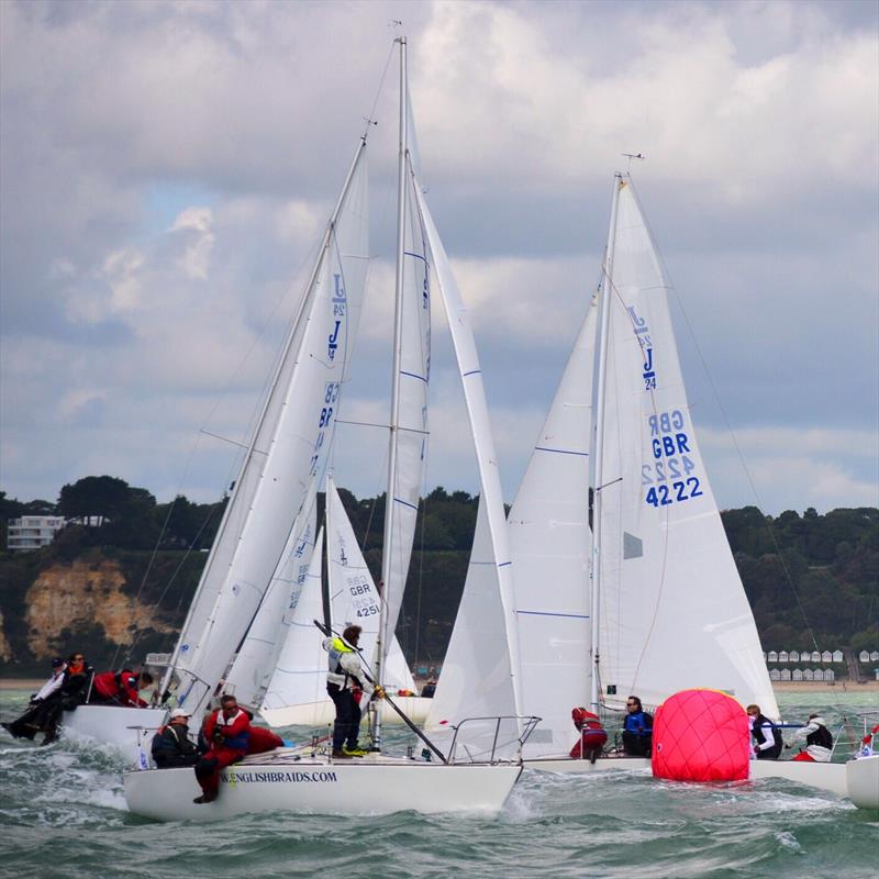 UK J/24 National Championships at the International Paints Poole Regatta photo copyright Tony Howe taken at Parkstone Yacht Club and featuring the J/24 class
