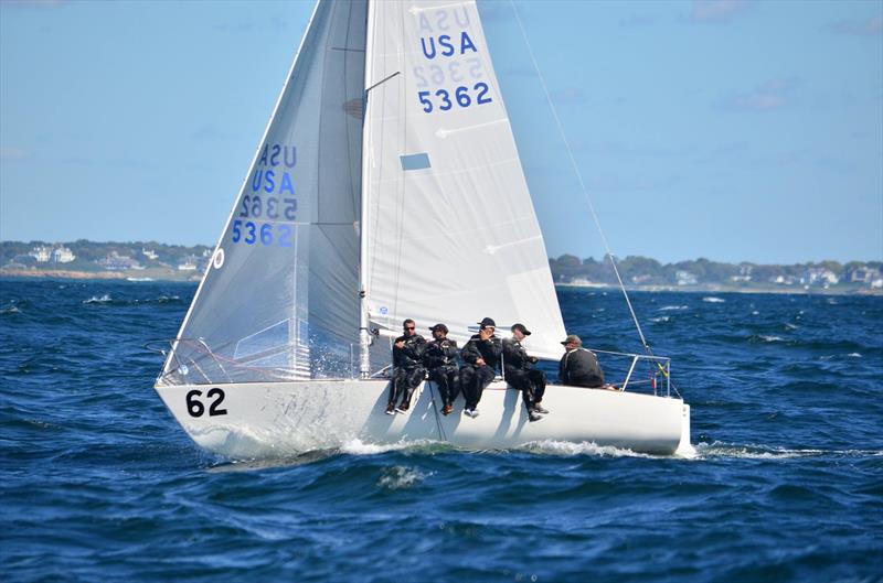 J/24 World Championship at Newport, Rhode Island day 1 photo copyright Christopher Howell taken at Sail Newport and featuring the J/24 class