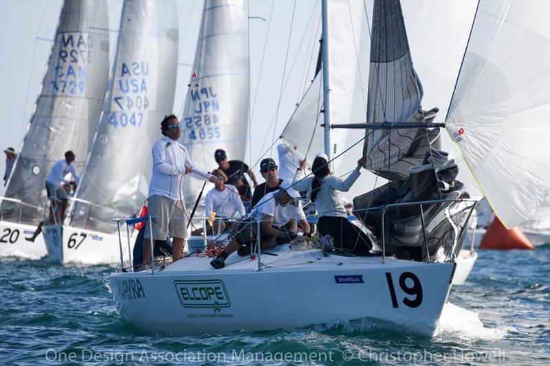 driveHG.ca J/24 Worlds at Ontario, Canada day 3 photo copyright Christopher Howell taken at Port Credit Yacht Club and featuring the J/24 class