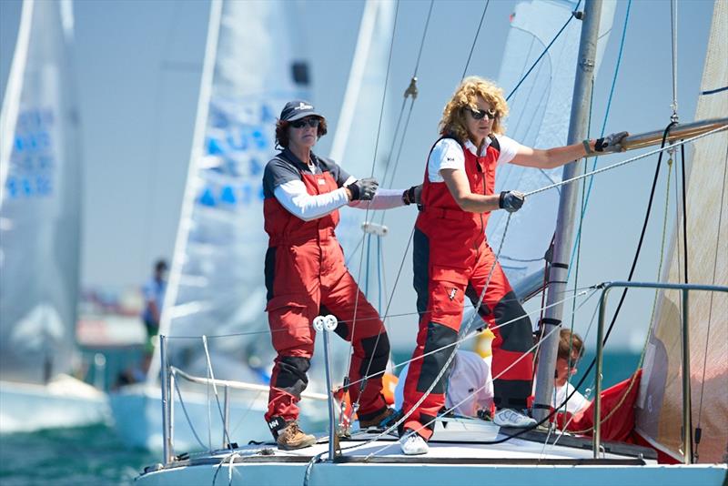 Importantly to our class' success a significant percentage of our crew are women - 2018 Monjon J24 Nationals – Day 2 - photo © Luis Ferreiro