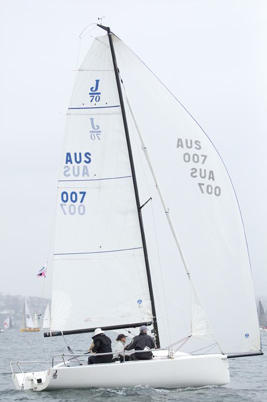 James won the race and Division E in race 10 of the CYCA Land Rover Winter Series photo copyright David Brogan / www.sailpix.com.au taken at Cruising Yacht Club of Australia and featuring the J70 class