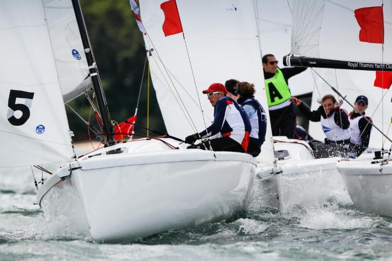 Team Racing action in J70s on day 4 of the RYS Bicentenary International Regatta - photo © Paul Wyeth / www.pwpictures.com