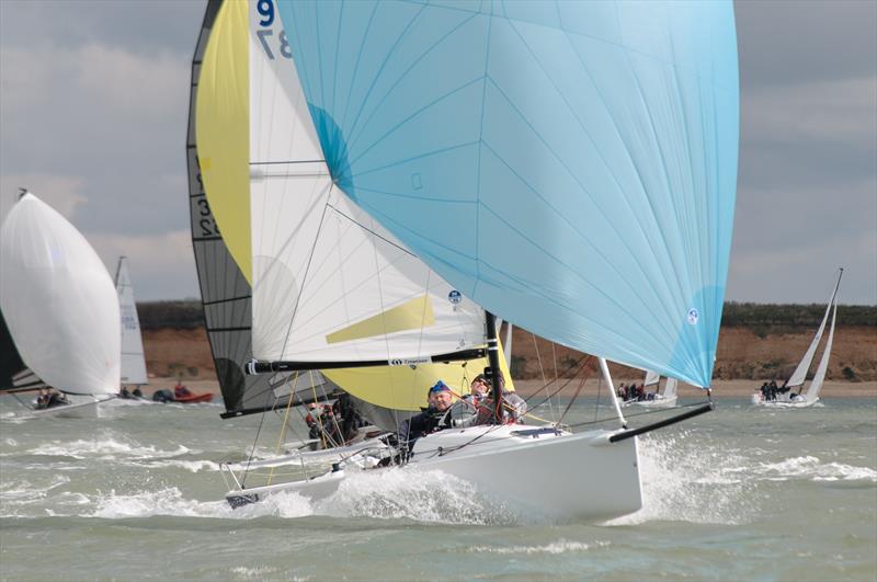 J70 Injunction on day 5 of the Helly Hansen Warsash Spring Series photo copyright Iain McLuckie taken at Warsash Sailing Club and featuring the J70 class