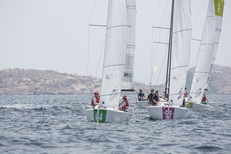 Invitational Team Racing Challenge day 1 photo copyright Alessandro Spiga / YCCS taken at Yacht Club Costa Smeralda and featuring the J70 class