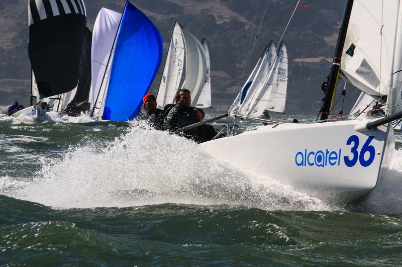 Alcatel J/70 Worlds in San Francisco day 3 photo copyright Chris Ray taken at St. Francis Yacht Club and featuring the J70 class