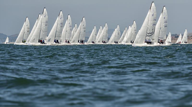 Alcatel J/70 Worlds in San Francisco day 4 photo copyright Gerard Sheridan taken at St. Francis Yacht Club and featuring the J70 class