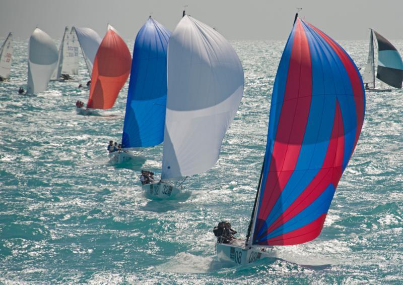 Lewmar Day provided brilliant conditions once again on day 2 at Quantum Key West Race Week photo copyright Andy Newman / Florida Keys New Bureau taken at Storm Trysail Club and featuring the J70 class