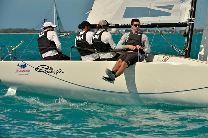 Tim Healy and team closed the gap today with Calvi Network in the J/70's on day 3 at Quantum Key West Race Week - photo © Quantum Key West Race Week / www.PhotoBoat.com