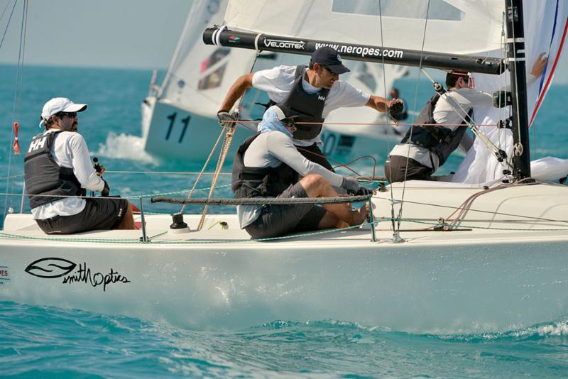 Tim Healy's New England Ropes made an impressive overtake of early series leader and defending champion Calvi Network in the J/70 class at Quantum Key West Race Week photo copyright Quantum Key West Race Week / www.PhotoBoat.com taken at Storm Trysail Club and featuring the J70 class