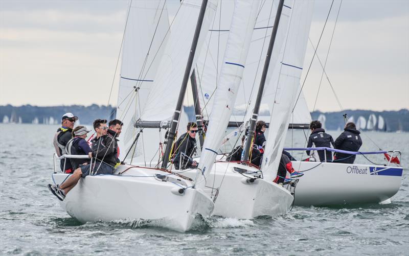 J70 Offbeat during the Helly Hansen Warsash Spring Series photo copyright Andrew Adams / www.closehauledphotography.com taken at Warsash Sailing Club and featuring the J70 class
