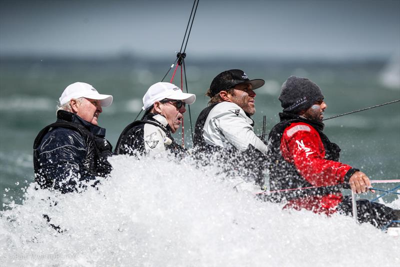 A baptism of fire on day 2 of the J/70 Europeans photo copyright Paul Wyeth / RSrnYC taken at Royal Southern Yacht Club and featuring the J70 class