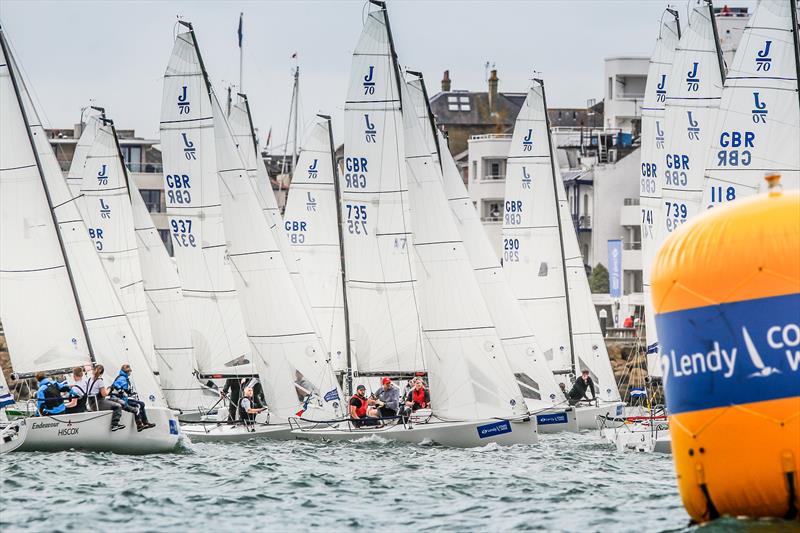 Day 1 of Lendy Cowes Week 2017 photo copyright Paul Wyeth / www.pwpictures.com taken at Cowes Combined Clubs and featuring the J70 class