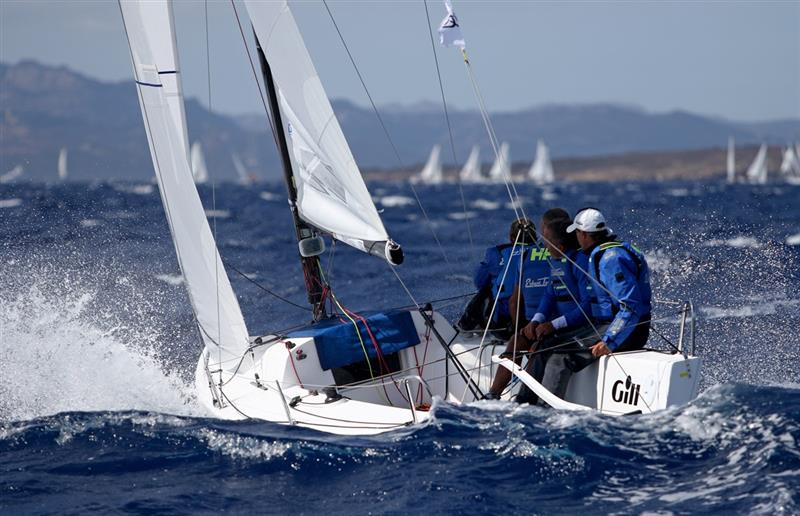 Racing on the final day of the Audi J/70 World Championship 2017 photo copyright Max Ranchi / www.maxranchi.com taken at Yacht Club Costa Smeralda and featuring the J70 class