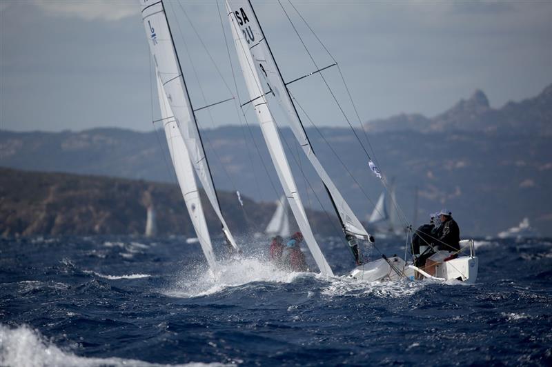 Racing on the final day of the Audi J/70 World Championship 2017 photo copyright Max Ranchi / www.maxranchi.com taken at Yacht Club Costa Smeralda and featuring the J70 class