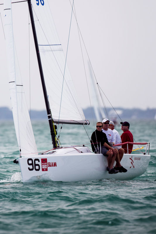 Brian Keane won the J/70 class title in its debut at Bacardi Miami Sailing Week photo copyright Cory Silken / BMSW taken at  and featuring the J70 class