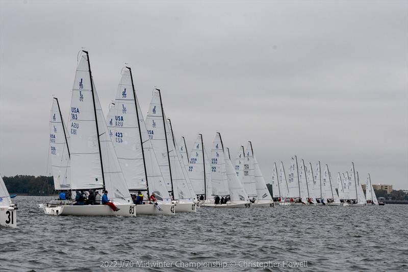 2022 J/70 Midwinter Championship final day photo copyright Christopher Howell taken at Davis Island Yacht Club and featuring the J70 class